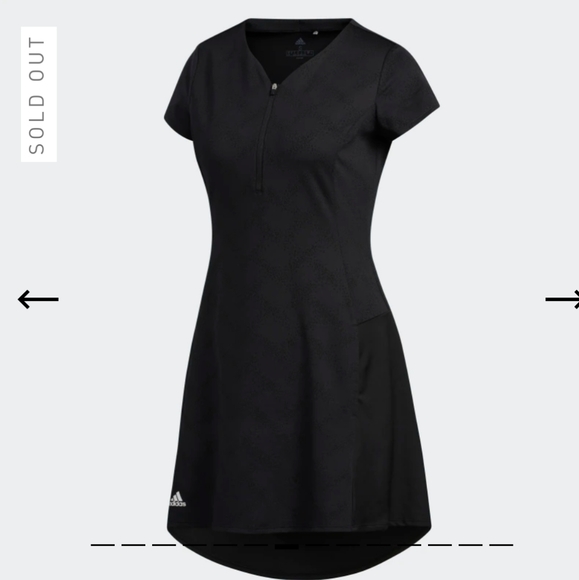 LAST CHANCE..NWT WOMENS ADIDAS JACQUARD GOLF DRESS - Picture 6 of 11